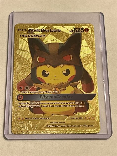 pikachu mega lucario card value